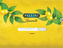 Tablet Screenshot of limoncellopallini.com